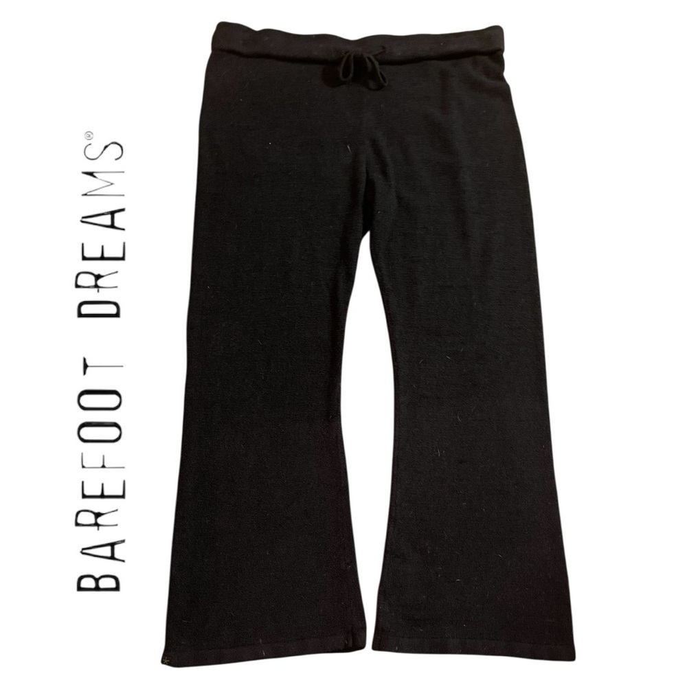 Barefoot Dreams Black CozyChicLite Wide Leg Drawstring Waist Pants. Size 2X.